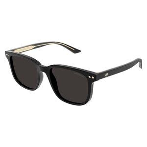 New MONT BLANC Black Square MB0258SA 001 Sunglasses Women